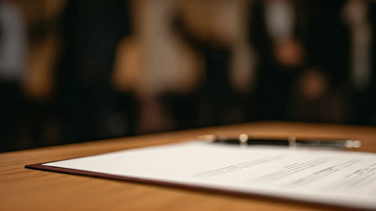Imagen genérica de un despacho con documentos y una pluma, sugiriendo un nombramiento.