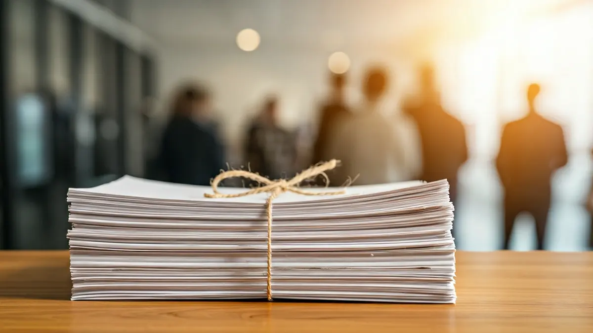 Generic image of official documents stacked on a desk.
