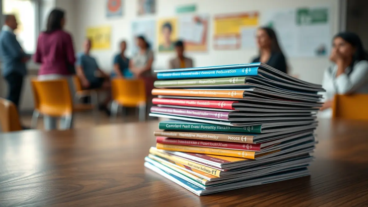 Imagen genérica de guías de educación para la salud en un centro de atención primaria.