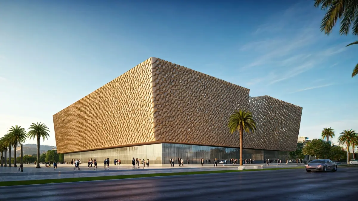 Image of the 'Trencadís' project for the Elche Congress Palace.