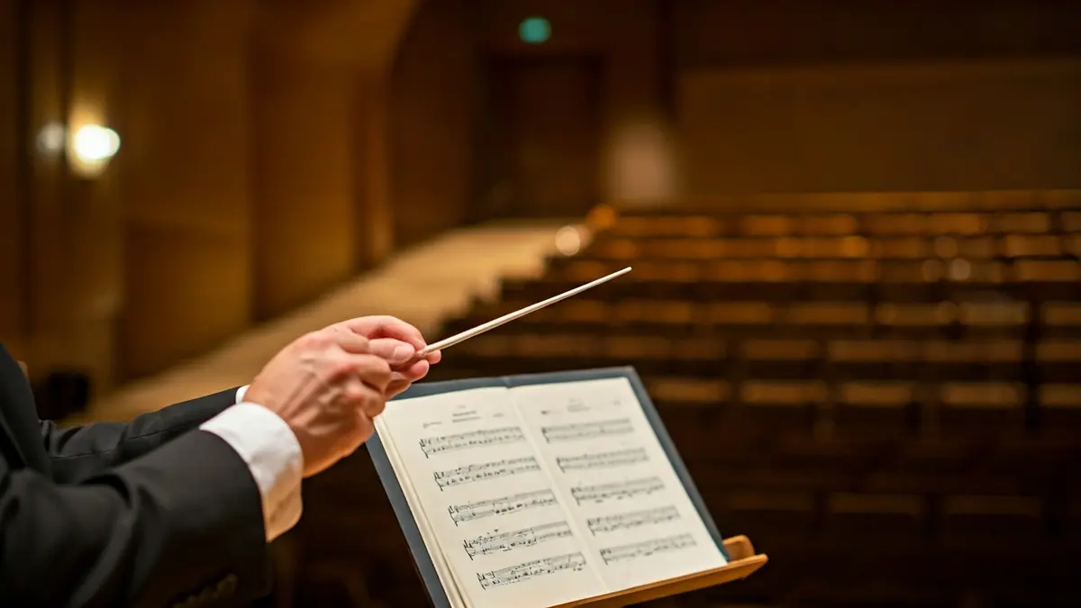 Imatge genèrica d'unes mans de director d'orquestra amb batuta.