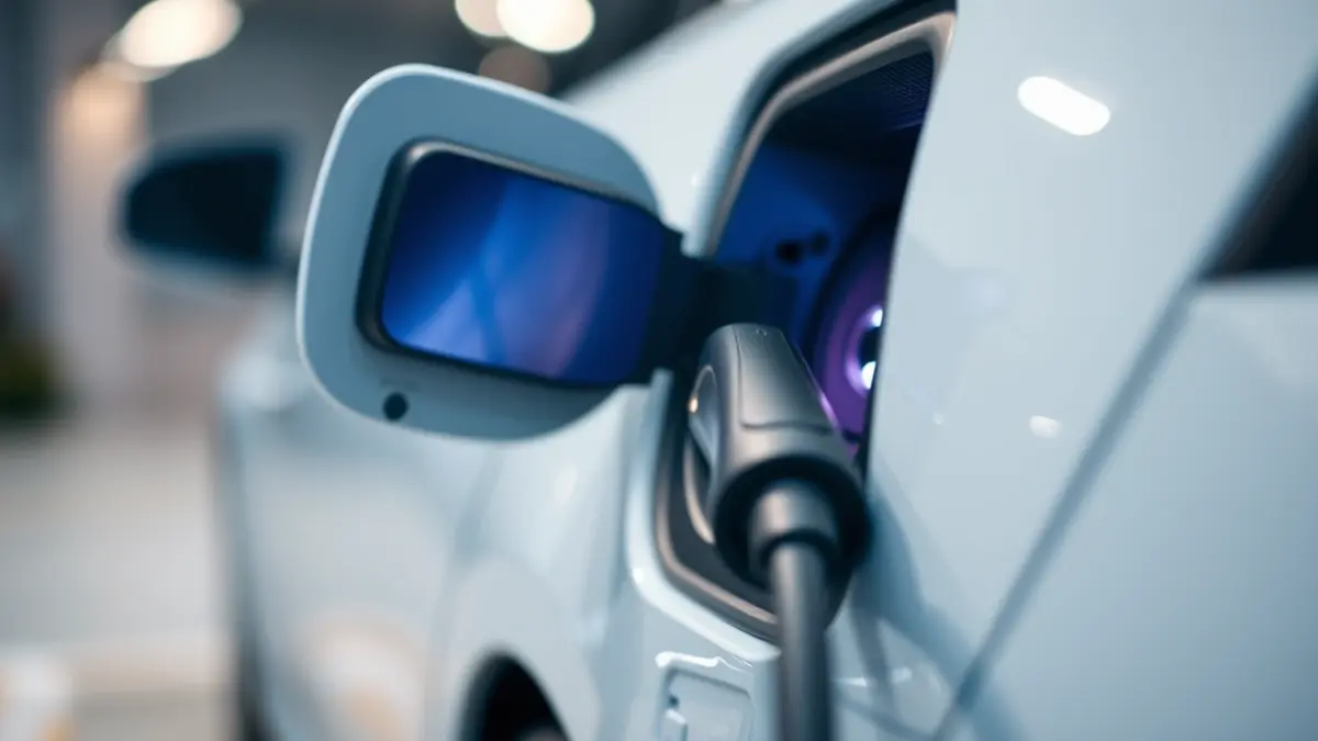 Imatge genèrica d'un vehicle elèctric carregant, representant l'avanç de la mobilitat sostenible.