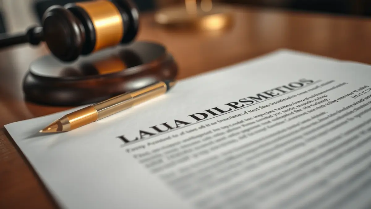 Generic image of a legal document with a pen and a judge's gavel, suggesting a judicial context.