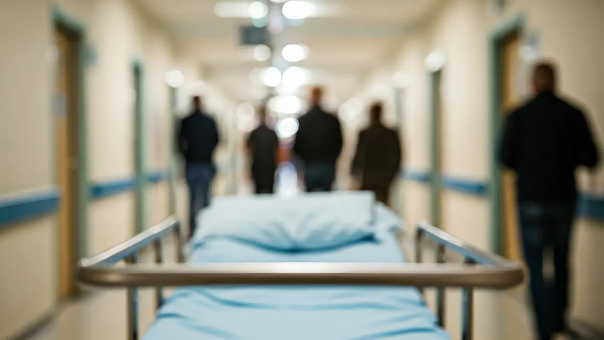 Generic image of a hospital corridor with soft, sterile lighting.