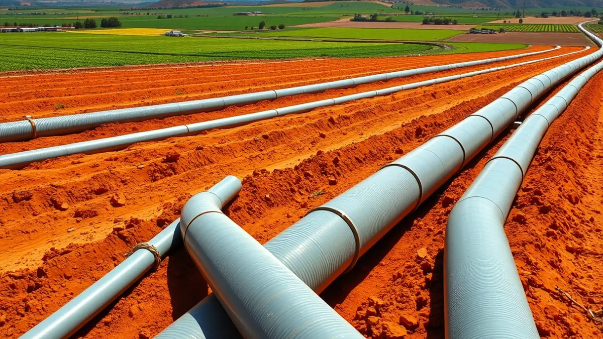 Imagen genérica de infraestructura de riego en un paisaje valenciano.