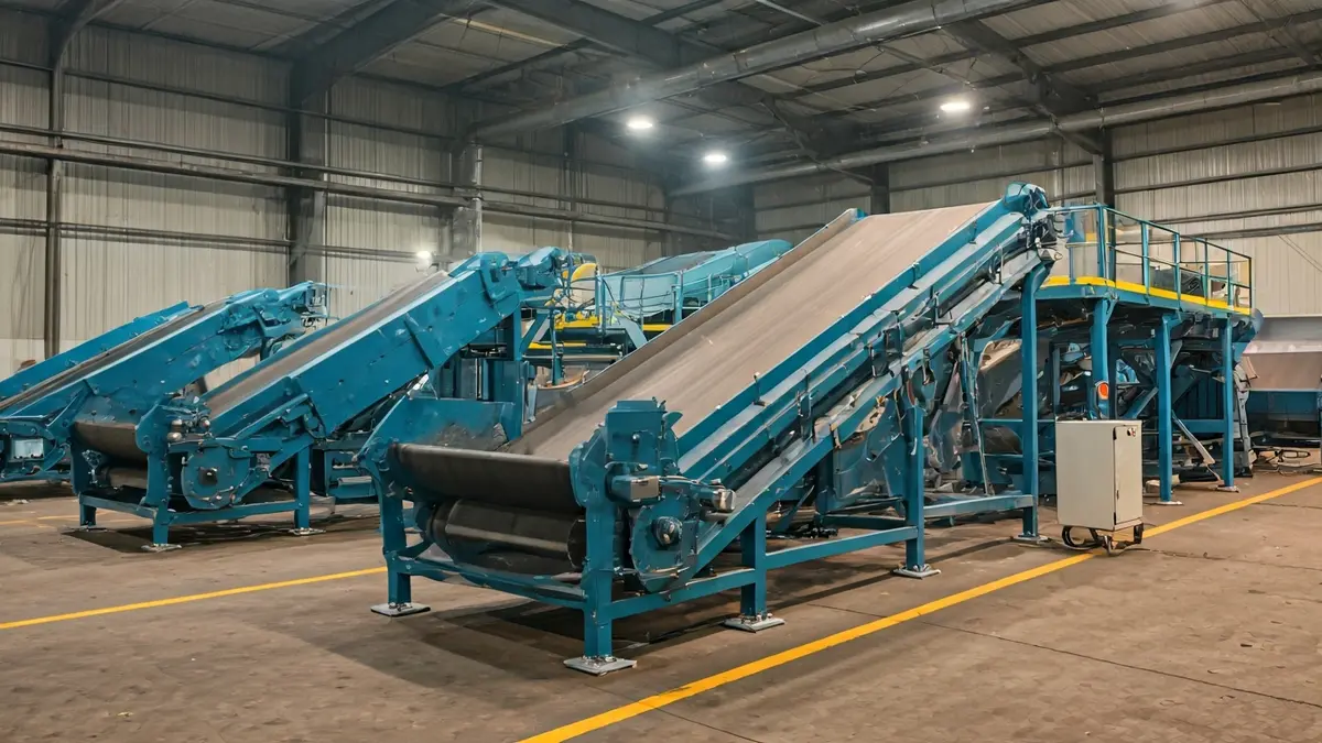 Imatge genèrica d'una planta de tractament de residus amb maquinària moderna.