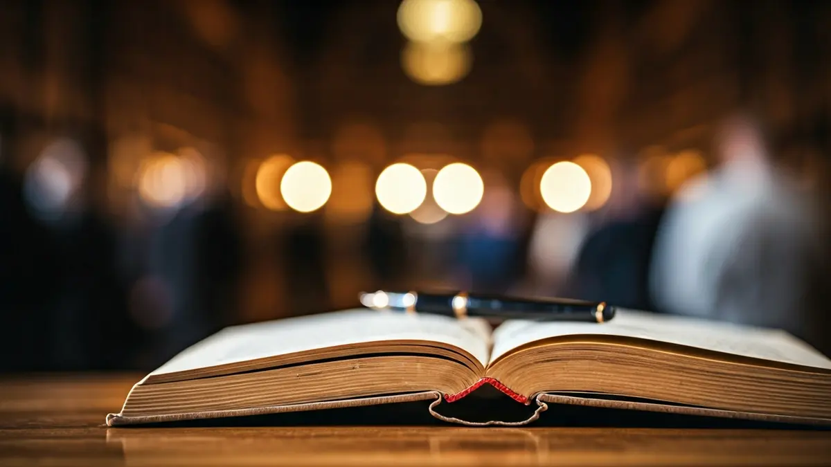 Imagen genérica de un libro abierto con una pluma antigua, simbolizando la historia y el debate.