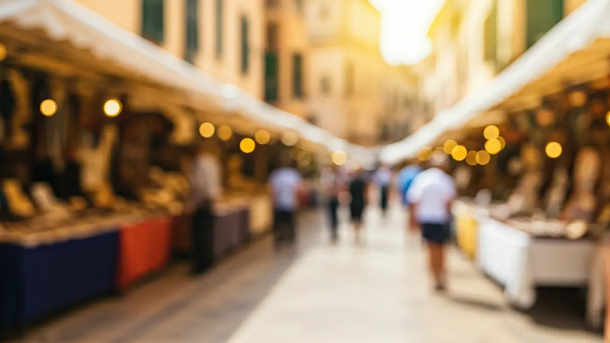 Generic image of an outdoor artisan market.