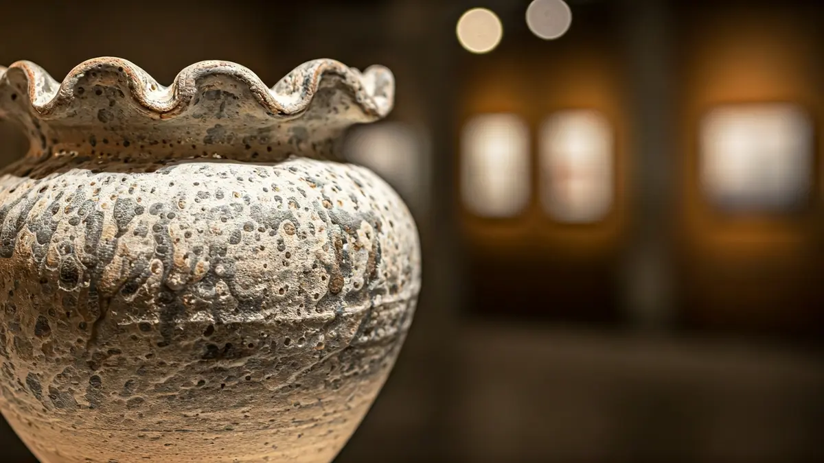 Image of an intricate ceramic art piece.