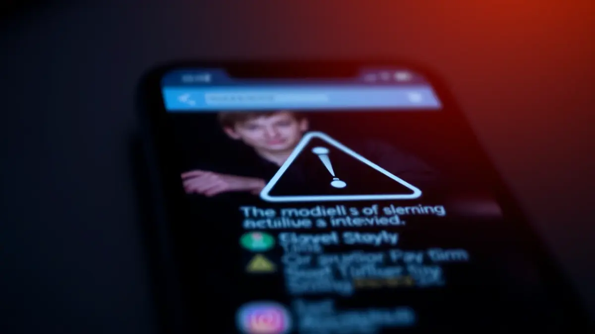 Imatge genèrica d'una pantalla de mòbil amb una alerta de xarxa social.