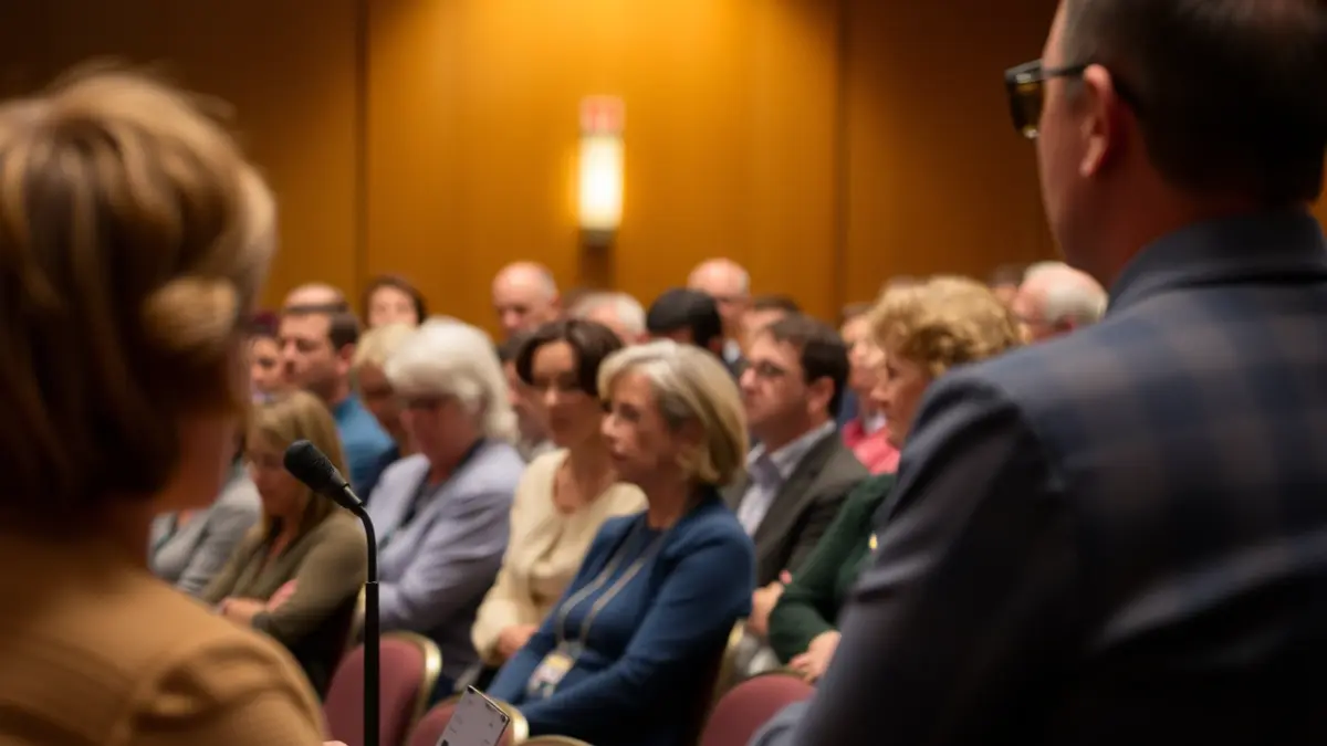 Generic image of a local assembly in a plenary hall.