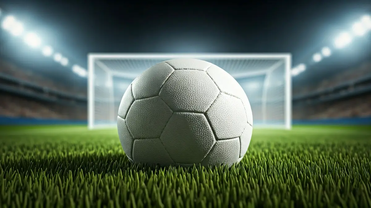 Imagen genérica de un balón de fútbol sobre el césped de un campo.