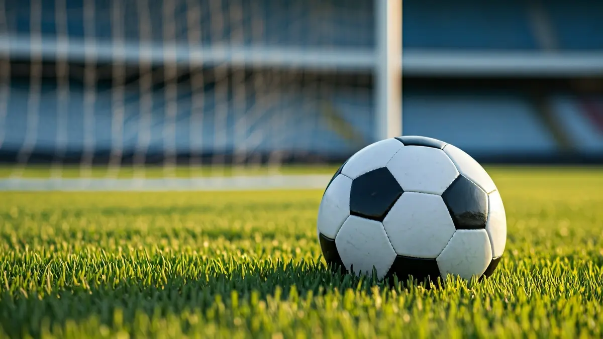 Imatge genèrica d'una pilota de futbol sobre la gespa d'un camp.