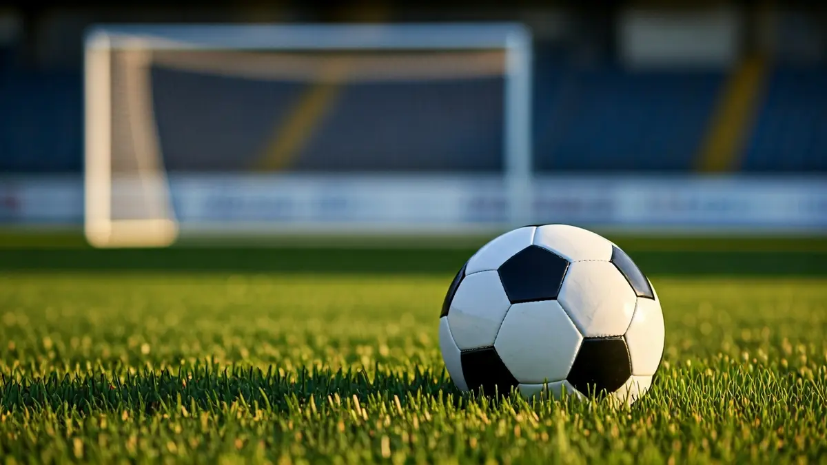 Imatge genèrica d'una pilota de futbol sobre la gespa d'un camp