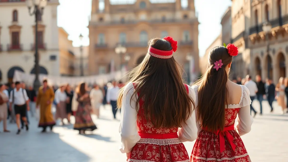 Imatge de candidates a Reina Major i Dames de les Festes d'Elx en un ambient festiu.