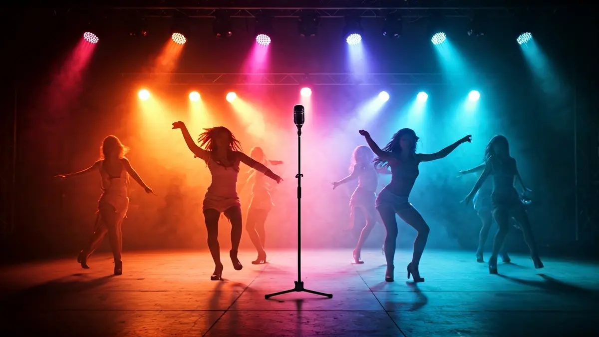 Imagen genérica de un escenario iluminado para un espectáculo musical.