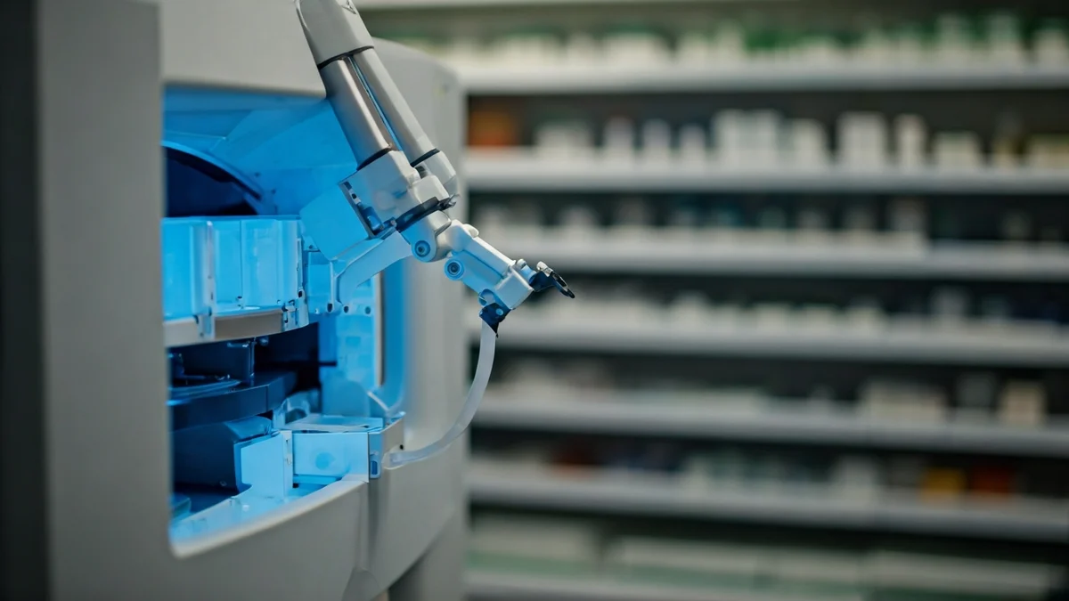 Imatge genèrica d'un sistema automatitzat de dispensació de medicaments en un hospital.