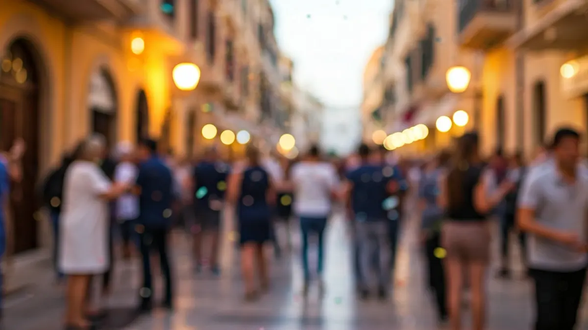 Imagen genérica de una fiesta popular con gente y confeti.
