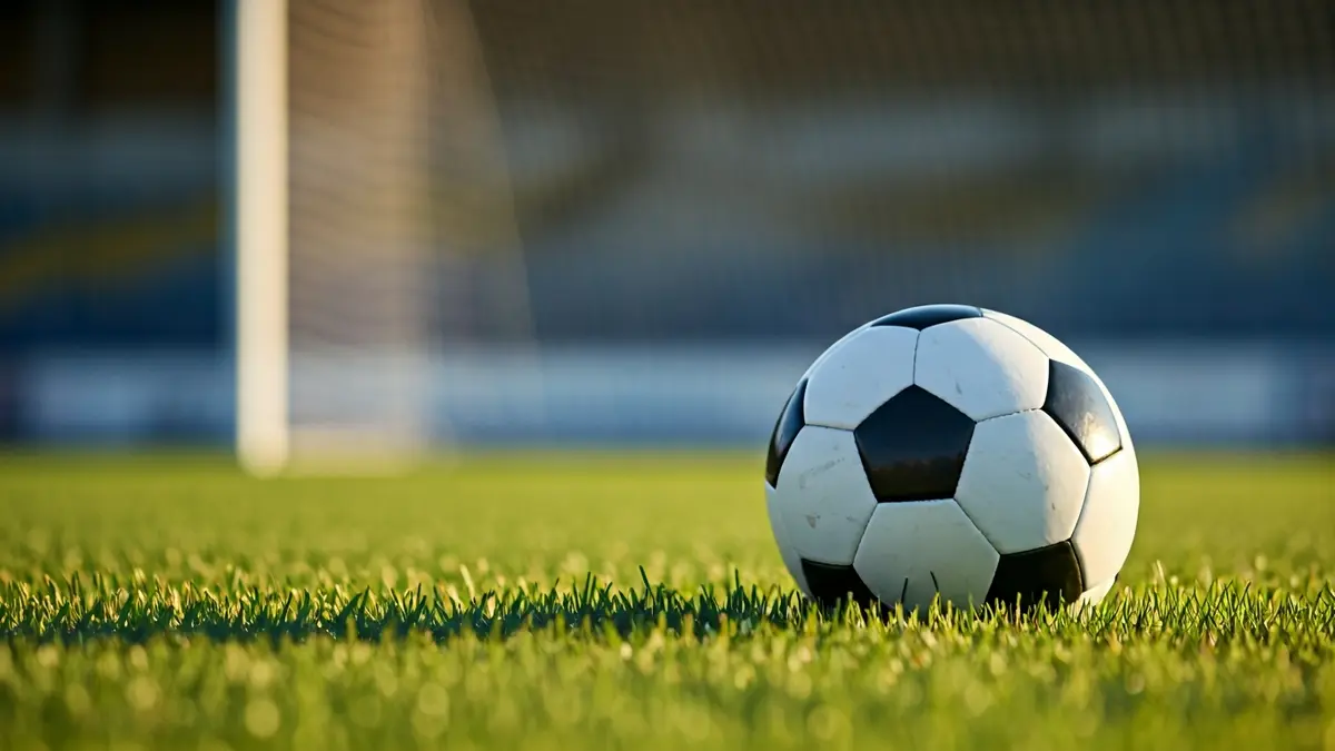 Imagen genérica de un balón de fútbol sobre el césped de un campo.