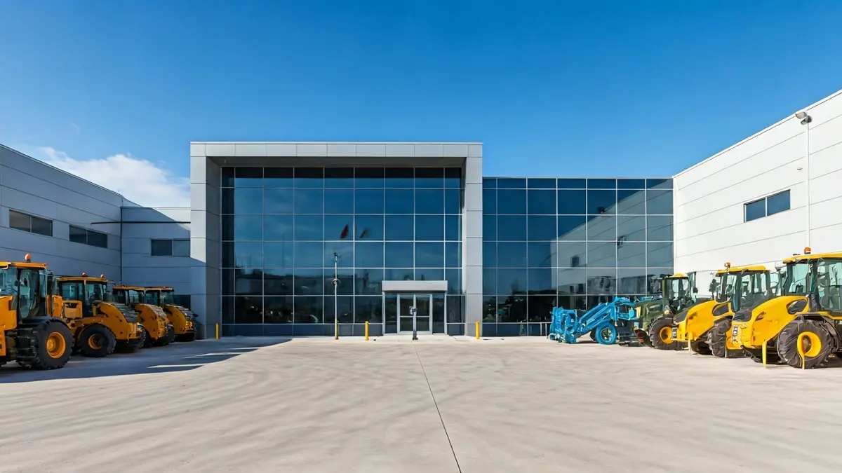 Image of a modern industrial branch in a Mediterranean area.