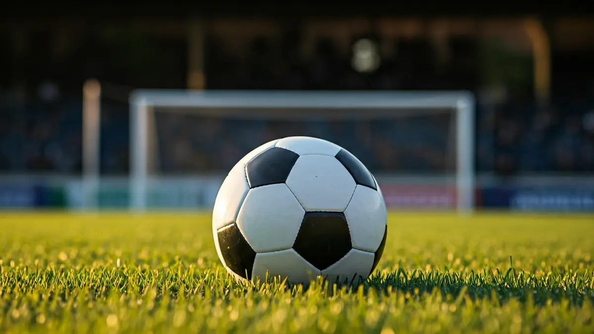 Imatge genèrica d'una pilota de futbol sobre la gespa d'un camp.