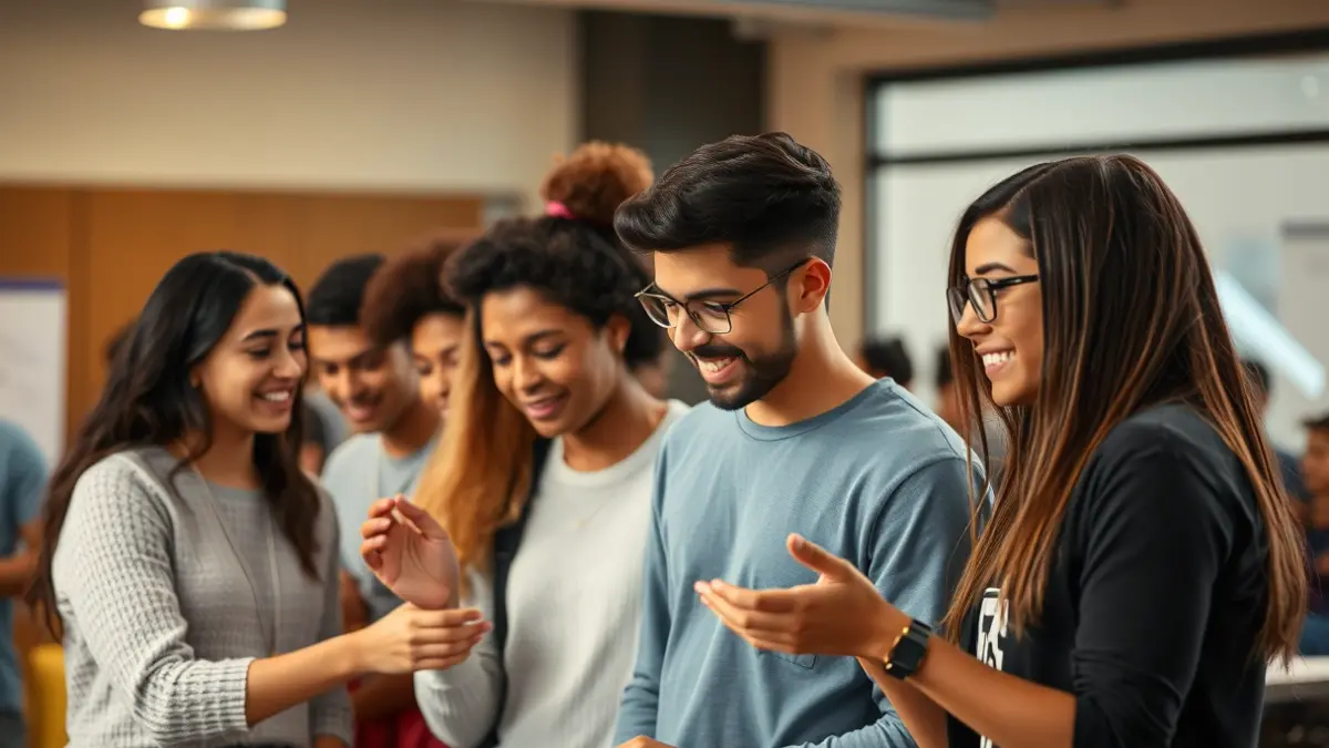 Imagen genérica de jóvenes participando en una actividad creativa.