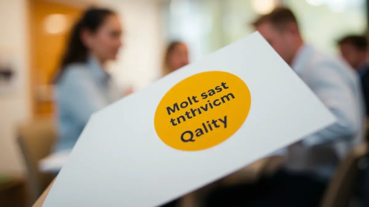 Imagen genérica de un sello de calidad europeo para información juvenil.