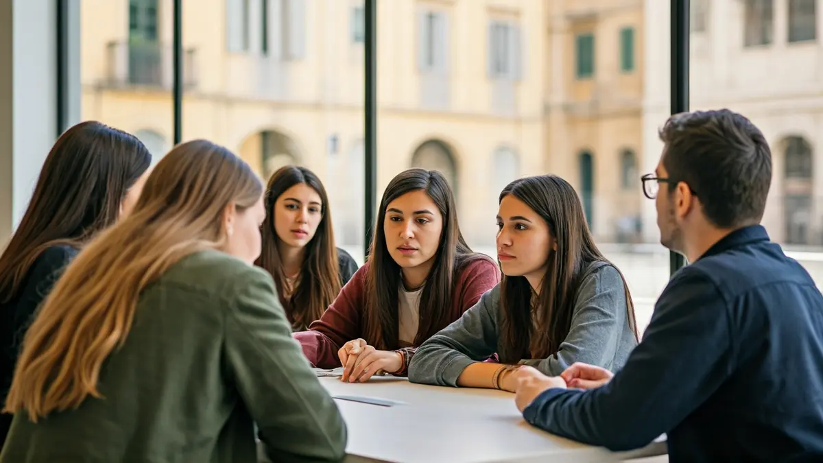 Imatge genèrica de joves participant en una activitat comunitària.