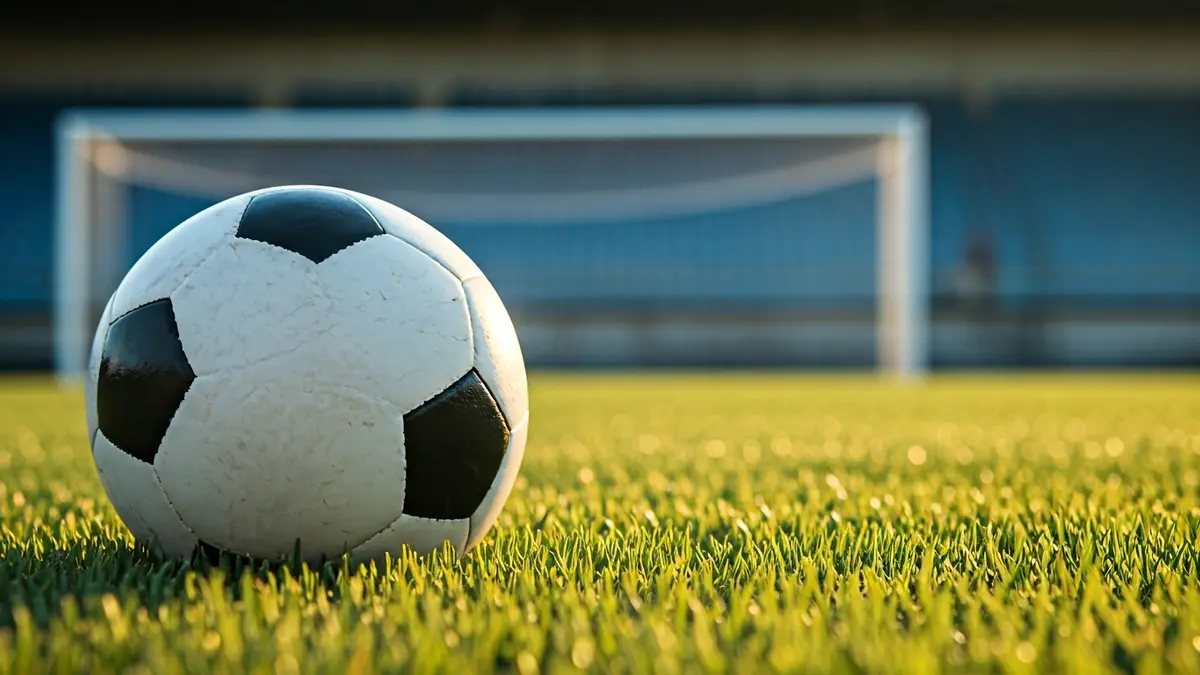 Imatge genèrica d'una pilota de futbol sobre la gespa d'un camp.