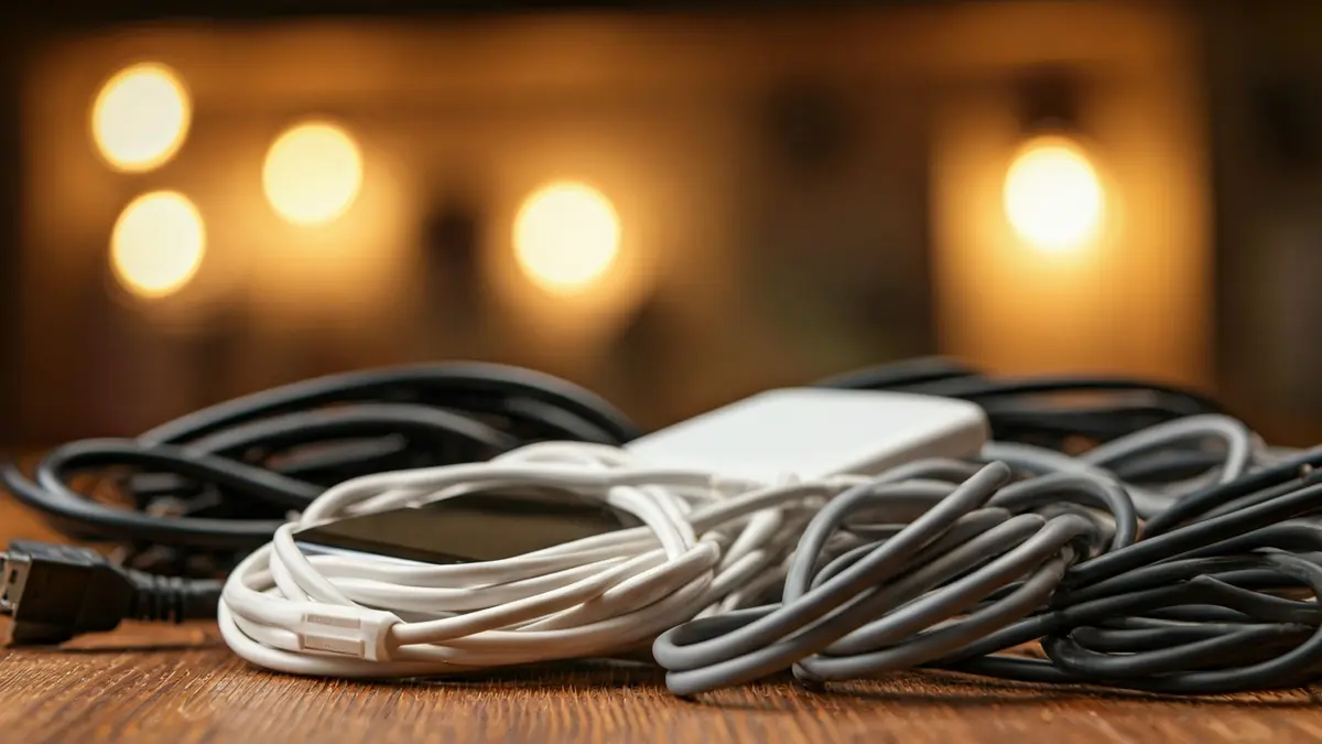 Generic image of electrical and electronic devices ready for recycling in a local shop.
