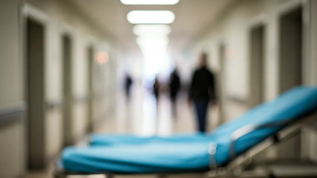 Imagen genérica de un pasillo de hospital con iluminación suave y estéril.