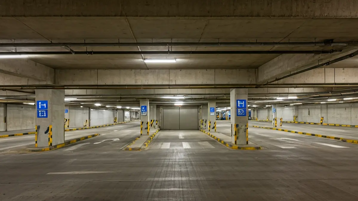 Imatge d'un pàrquing municipal modern i accessible.