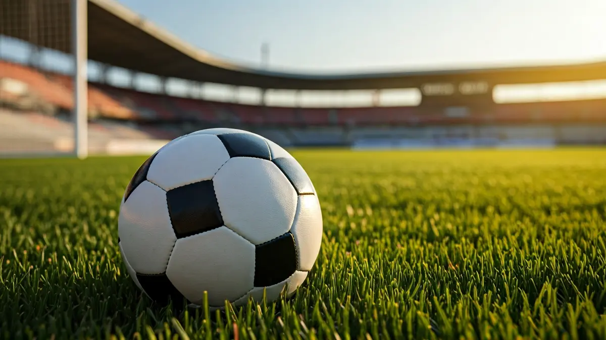 Generic image of a soccer ball on a grass field