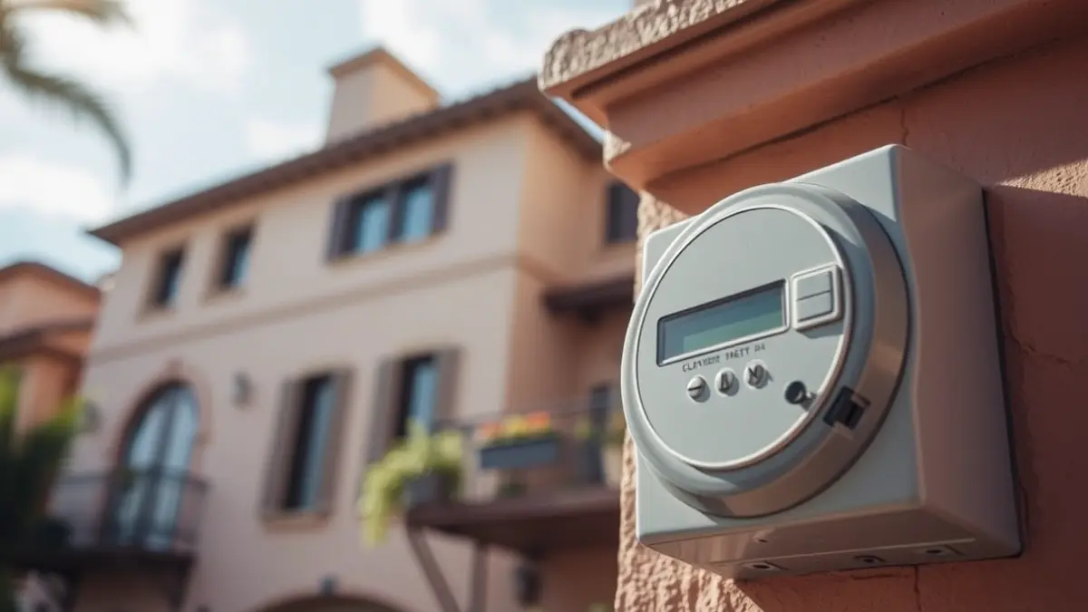 Imatge genèrica d'un comptador elèctric en una façana, indicant un tall de llum.