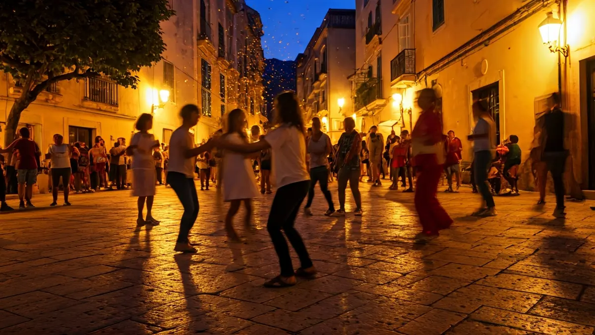 Imatge genèrica d'una celebració festiva en una plaça.