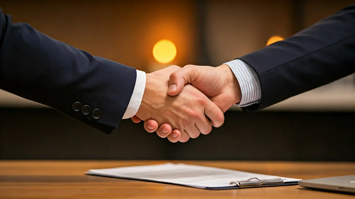 Generic image of hands shaking over paperwork, symbolizing a confession or assumption of responsibility.