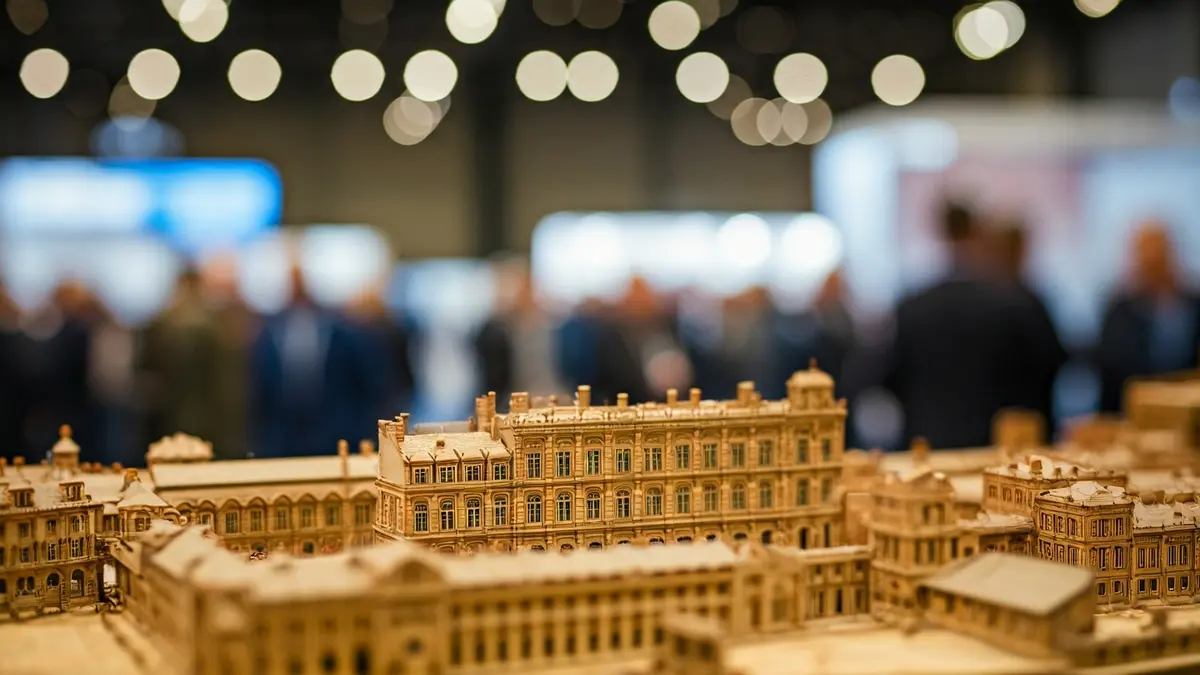 Imagen de un modelismo en miniatura con gran detalle.