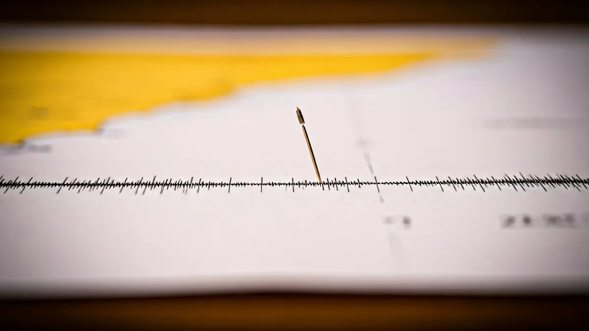Imagen genérica de un sismógrafo registrando un terremoto.