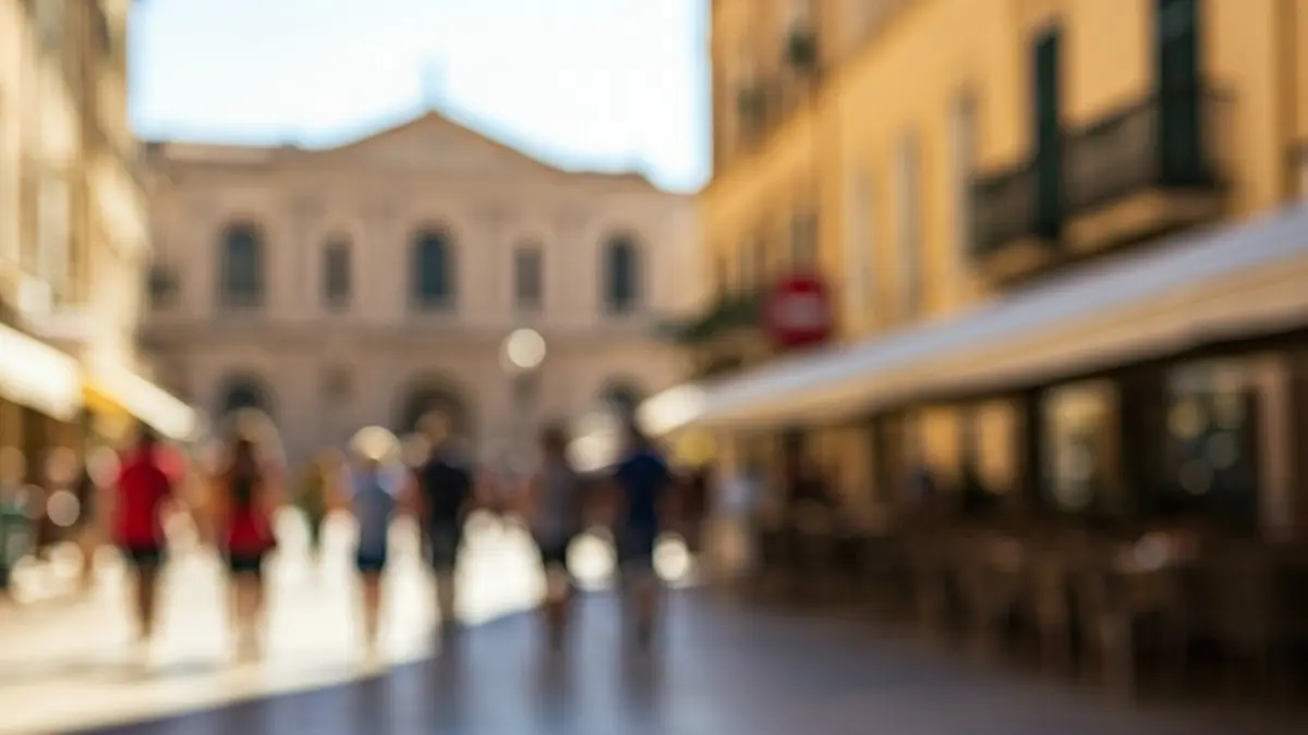 Imatge genèrica d'una ciutat mediterrània amb alta ocupació turística durant un període festiu.