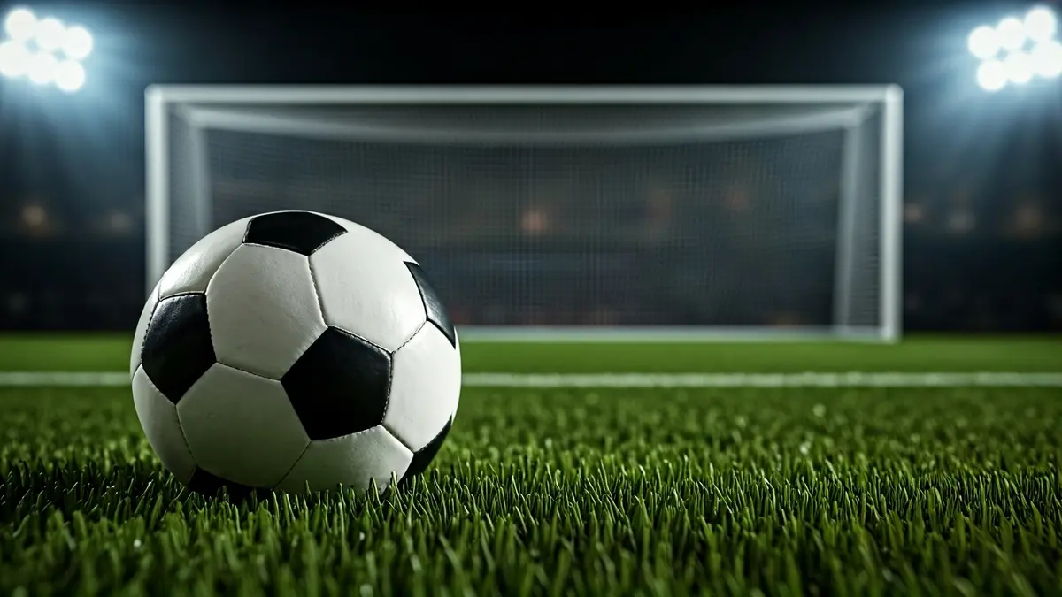 Imatge genèrica d'una pilota de futbol sobre la gespa d'un camp.