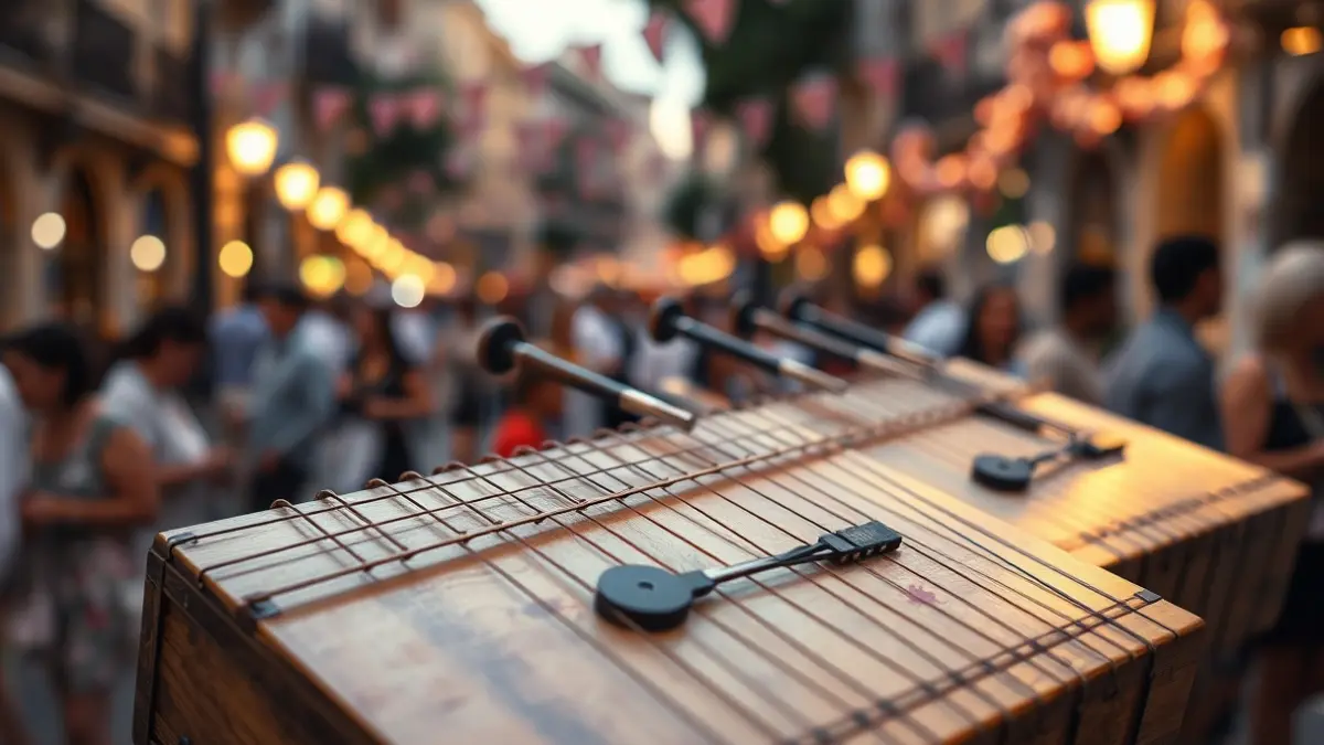 Imagen genérica de instrumentos de tabal y dolçaina, representando la música tradicional valenciana.
