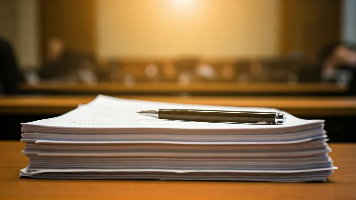 Imatge genèrica de documents oficials i una ploma sobre un escriptori, simbolitzant tràmits burocràtics.