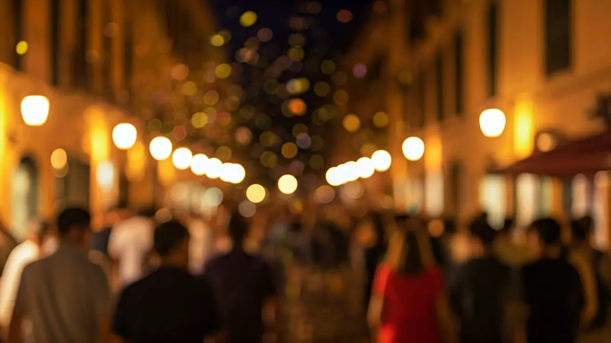 Imagen genérica de un ambiente festivo con gente y confeti.