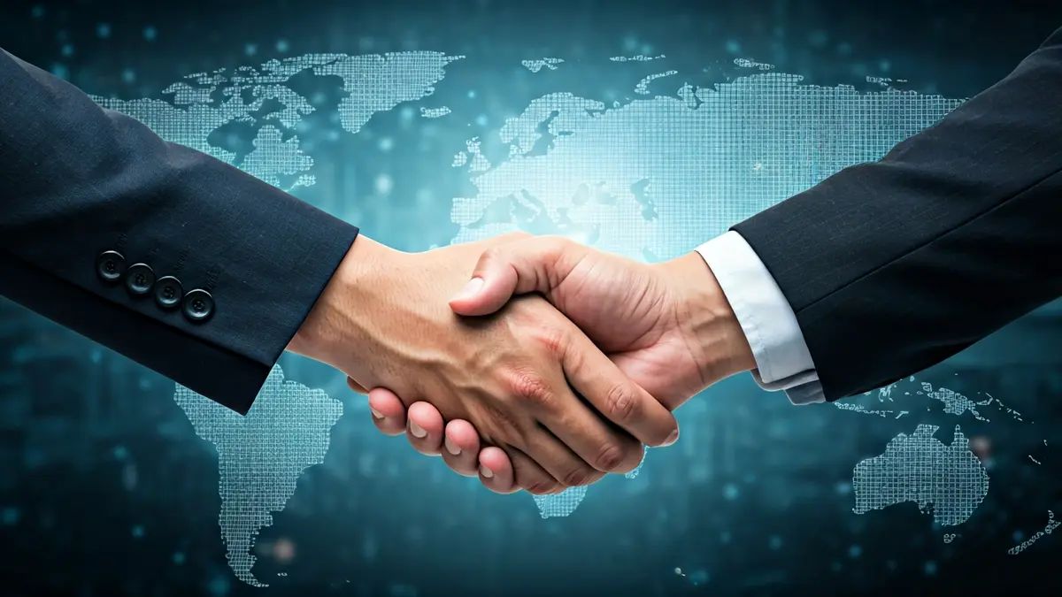 Imatge que simbolitza la col·laboració tecnològica entre Europa i Amèrica Llatina.