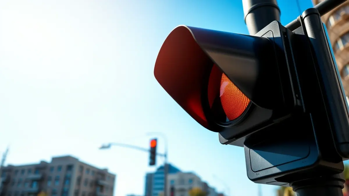Imagen genérica de un semáforo en un entorno urbano.