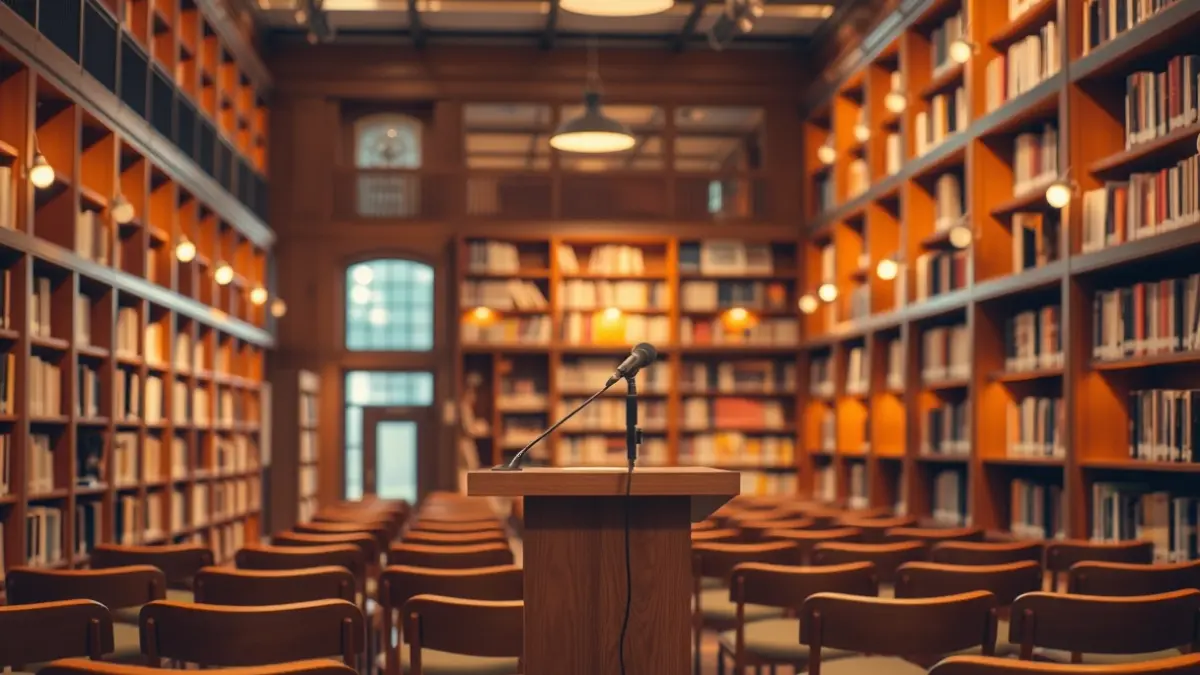 Imatge genèrica d'una sala d'exposicions o biblioteca amb vestits tradicionals.