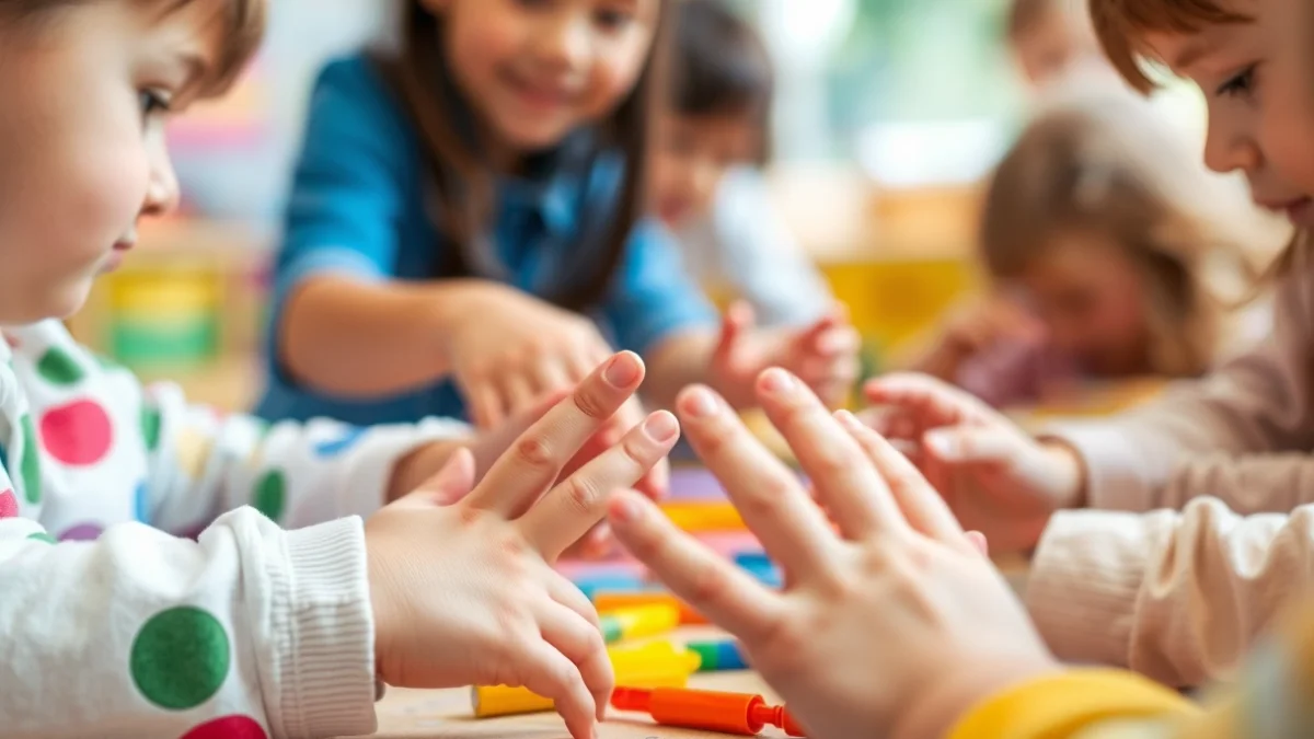 Imatge genèrica de mans de xiquets participant en activitats educatives.