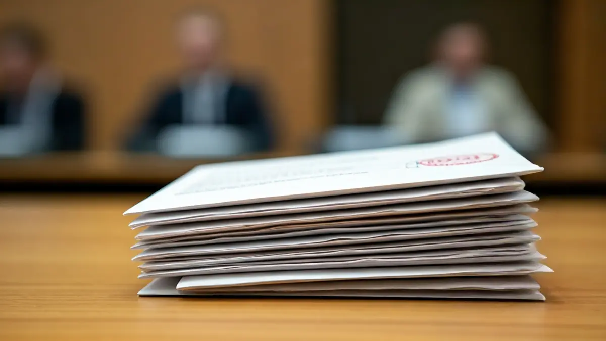 Generic image of undelivered official notifications, with an 'unclaimed' stamp.