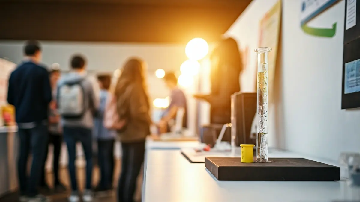 Generic image of a science fair with projects on display.