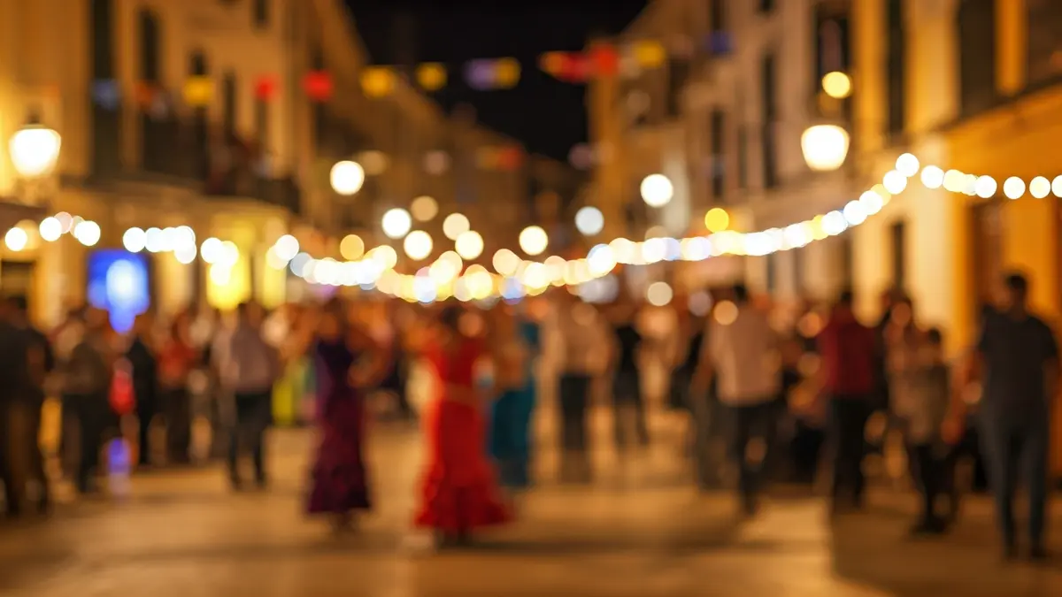 Generic image of a fair with music and dancing in a festive atmosphere.